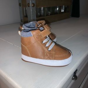 Walking shoes , brown boots never worn